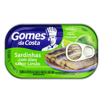 Sardinha Gomes da Costa em Óleo Limão 125g