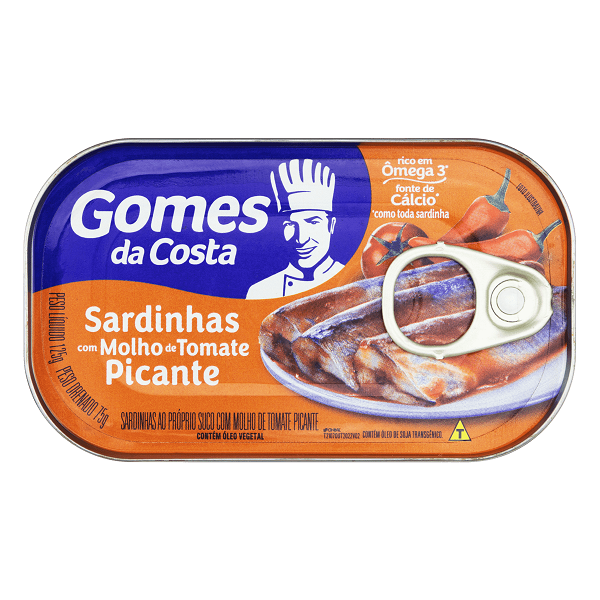 Sardinha Gomes da Costa Molho de Tomate Picante 125g