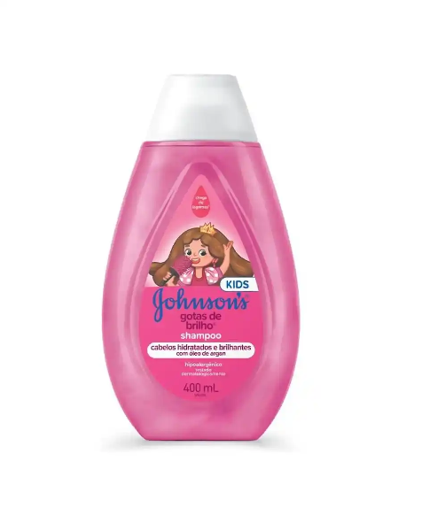 Shampoo Johnson Baby Gotas de Brilho 400ml