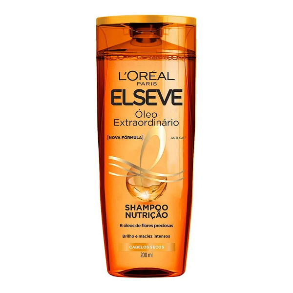 Shampoo L'Oréal Elseve Óleo Extraordinário Nutrição 200ml