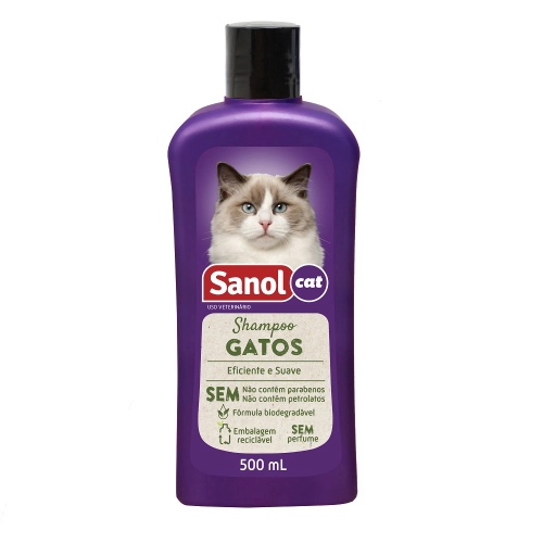 Shampoo Sanol Cat para Gatos 500ml