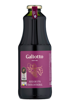 Suco Galiotto Uva 100% Natural Tinto Integral 1L