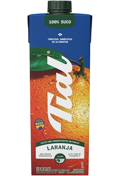 Suco Tial Laranja 100% sem Açúcar 1l