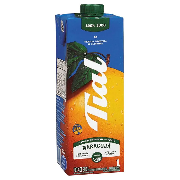 Suco Tial Maracujá 100% sem Açúcar 1L