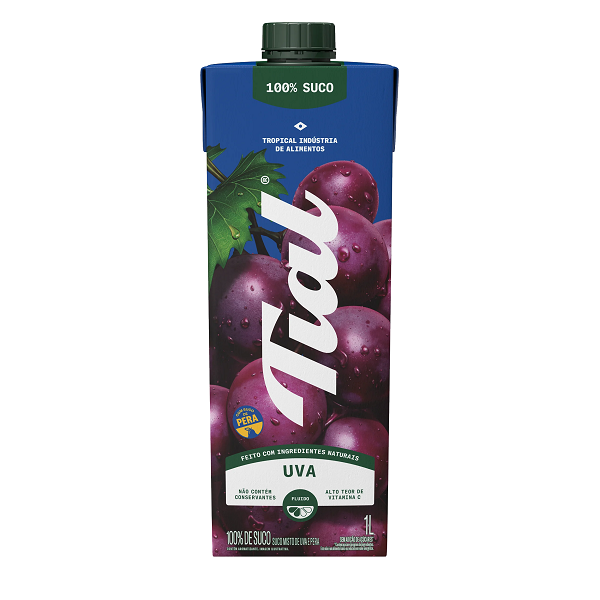 Suco Tial Uva 100% sem Açúcar 1l