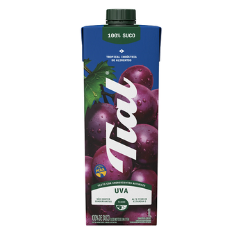 Suco Tial Uva 100% sem Açúcar 1l