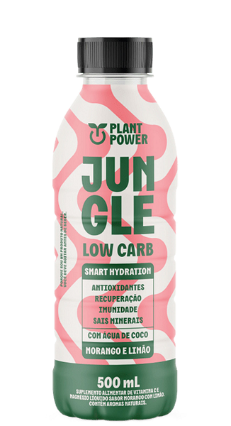 Suplemento Alimentar Jungle Low Carb Morango e Limão 500ml