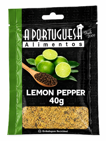 Tempero A Portuguesa Lemon Pepper 40g