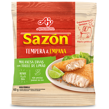 Tempero Ajinomoto Sazón Milanesa Ervas com Limão 60g