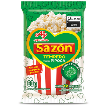 Tempero Ajinomoto Sazón Pipoca Cebola e Salsa 60g