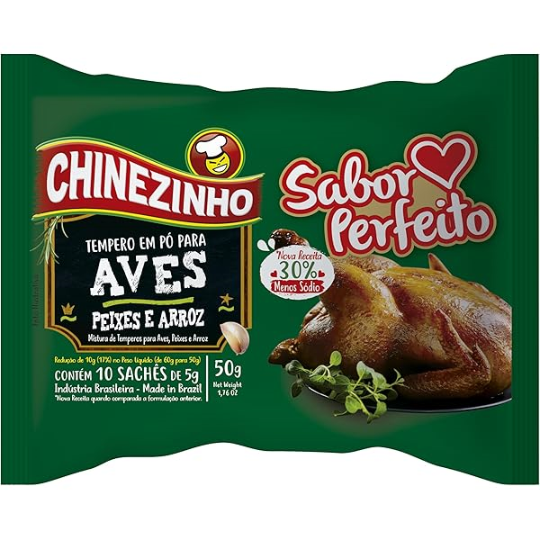 Tempero Chinezinho Sabor Perfeito para Aves 50g