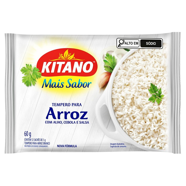 Tempero Kitano Mais Sabor para Arroz 12un 60g