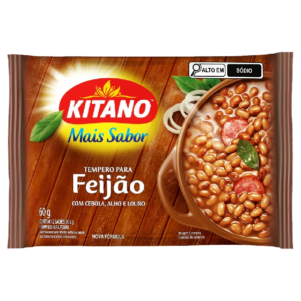 Tempero Kitano Mais Sabor para Feijão 12un 60g