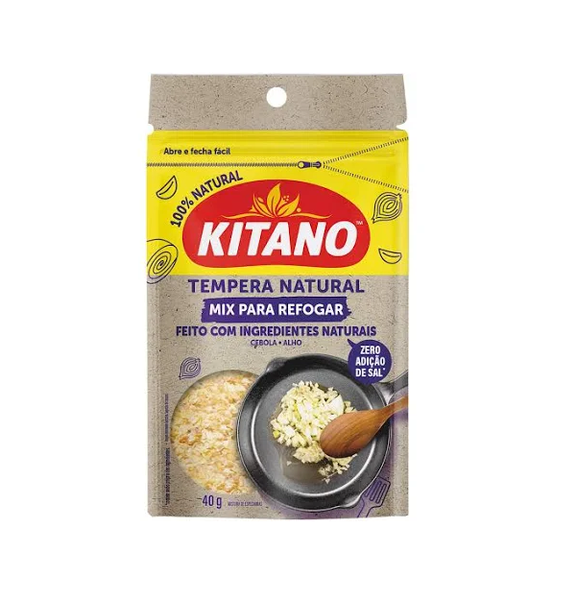 Tempero Kitano Mix para Refogar Cebola e Alho 40g