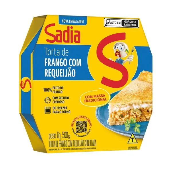 Torta Sadia Frango com Requeijão 500g