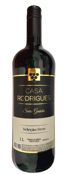 Vinho Casa Rodrigues Tinto Seco 1l