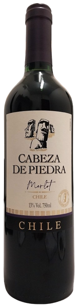 Vinho Chileno Cabeza de Piedra Merlot 750ml