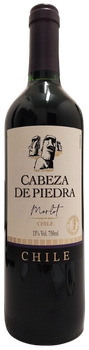 Vinho Chileno Cabeza de Piedra Merlot 750ml