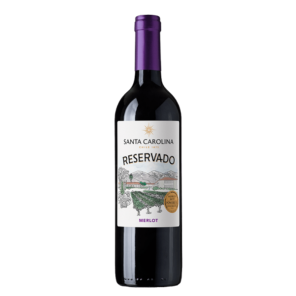 Vinho Chileno Santa Carolina Merlot 750ml