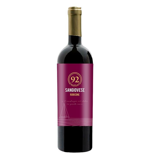 Vinho Italiano 92 Sangiovese Rubicone 750ml