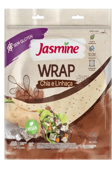 Wrap Jasmine Chia e Linhaça sem Glúten 240g