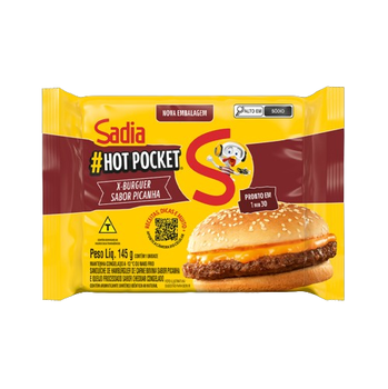 X Burguer Sadia Hot Pocket Picanha 145g
