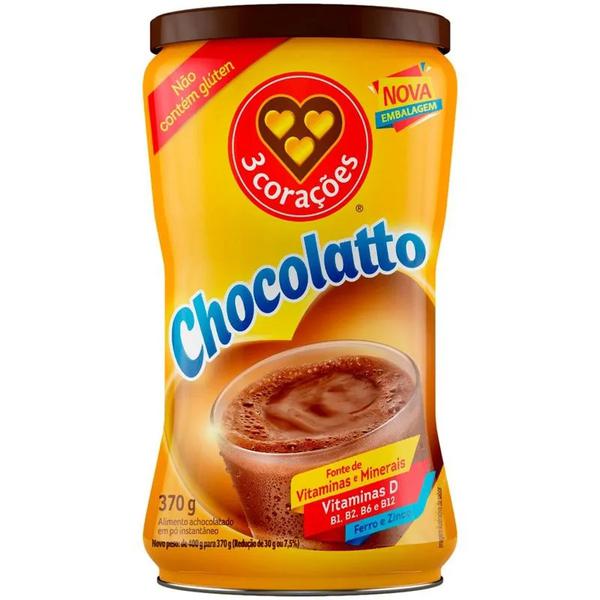 ACHOCOLATADO 3CORACOES CHOCOLATTO 370G L