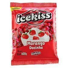 BALA ICEKISS MORANGO 600G UND