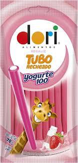 BALA REGALIZ DORI TUBO RECHEADO YOGURTE