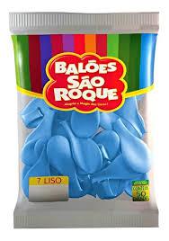 BALAO LISO 7.0 PIC PIC AZUL CLARO C/50U