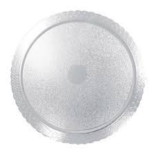 BASE P/BOLO REDONDA 35CM PRATA PITPRATOS