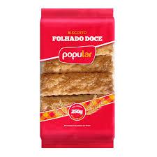 BISC FOLHADO DOCE POPULAR 250G