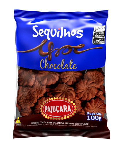 BISCOITO SEQUILHO CHOCOLATE PAJUCARA 100