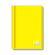CADERNO CREDEAL 1/4 C/D 48F LIFT AMARELO