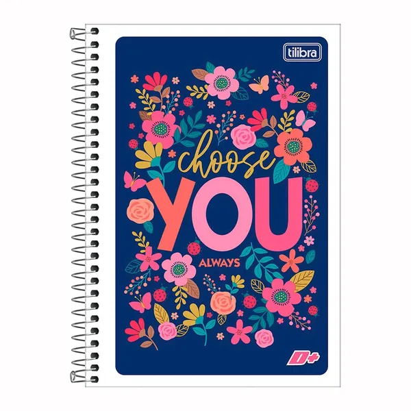 CADERNO ESPIRAL 1/4 48 FOLHAS