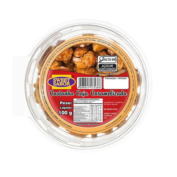 CASTANHA DE CAJU DOCE SABOR CARAMELIZADA