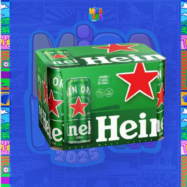CERVEJA HEINEKEN LATA C/12 350ML