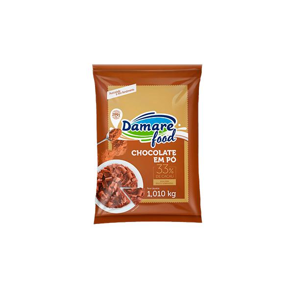 CHOCOLATE EM PO 33% DAMARE FOOD 1,01KG