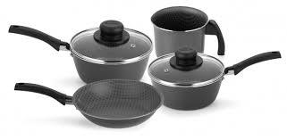CJTO PANELAS 04 PCS ESSENCIAL CINZA