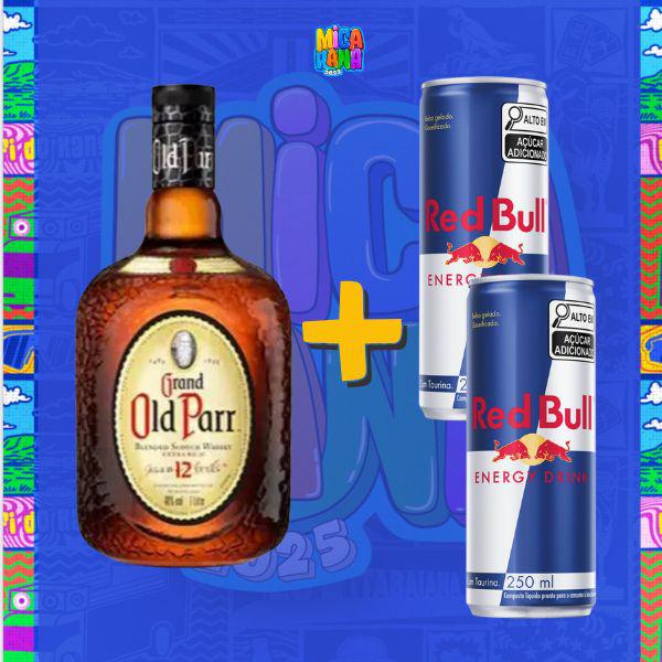 COMBO WHISKY OLD PAR 750ML + 2 REDBULL 2