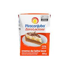 CREME DE LEITE PIRACANJUBA ZER LACT 200G