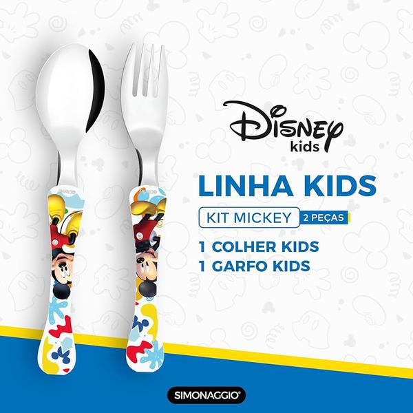 DISNEY KIDS 2 PECAS COLHER E GARFO MICKE