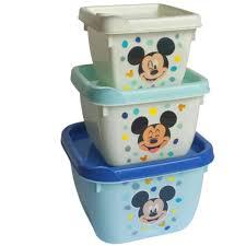 DISNEY KIDS POTE RETANGULAR 6 PECAS MICK