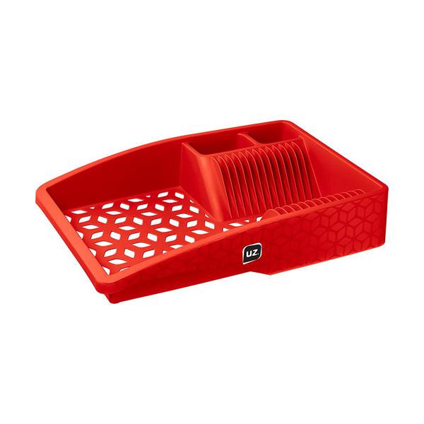 ESCORREDORE DE LOUCA SLIM VERMELHO SOLID