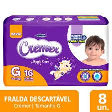 FRALDA CREMER JUMBINHO G C/8