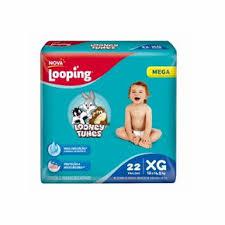 FRALDA LOOPING LOONEY TUNES MEGA XG 22UN