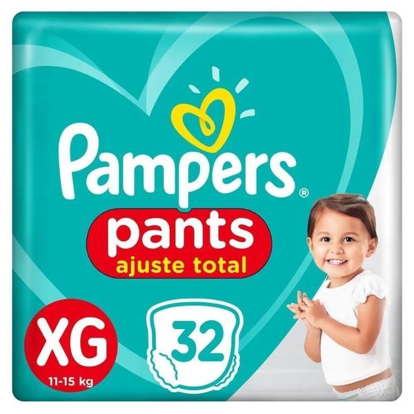 FRALDA PAMPERS PANTS MEGA 4X32UN (XG)