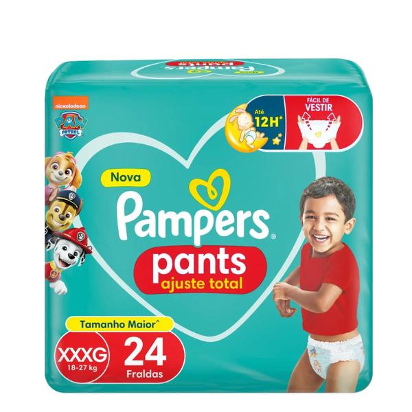 FRALDA PAMPERS PANTS MEGA 4X42UN (M)