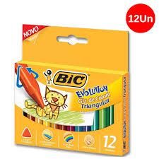 GIZ BIC COLORIR EVOL TRIANG 12 COR