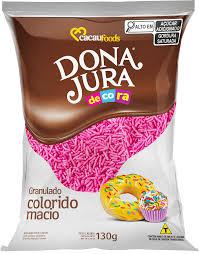 GRANULADO DONA JURA MACIO ROSA 130GR